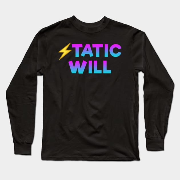 Static will Color waves Long Sleeve T-Shirt by Dolta